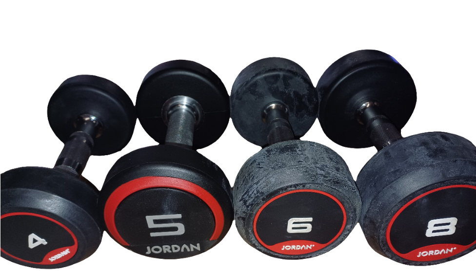 JORDAN® Urethane Dumbbells - Up to 4kg (Red)
