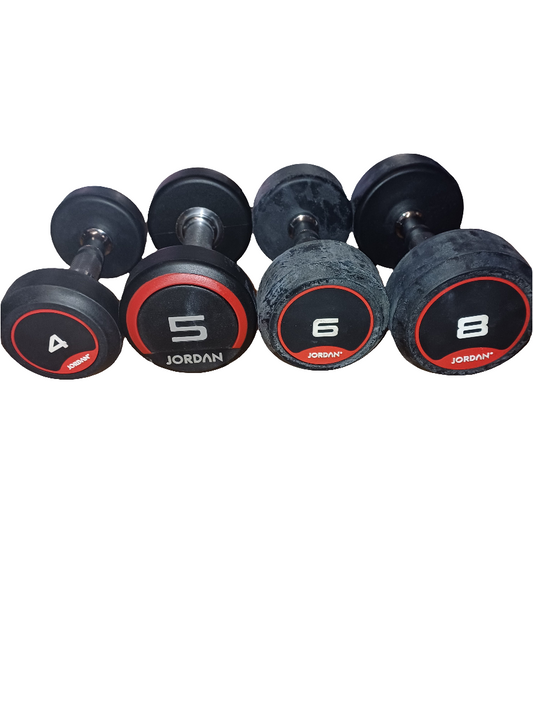JORDAN® Urethane Dumbbells - Up to 4kg (Red)